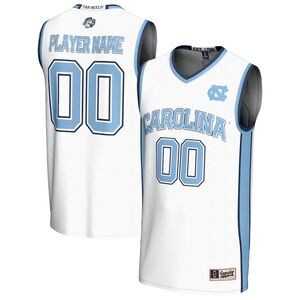 Caleb Wilson #8 UNC White and Blue Basketball Jersey